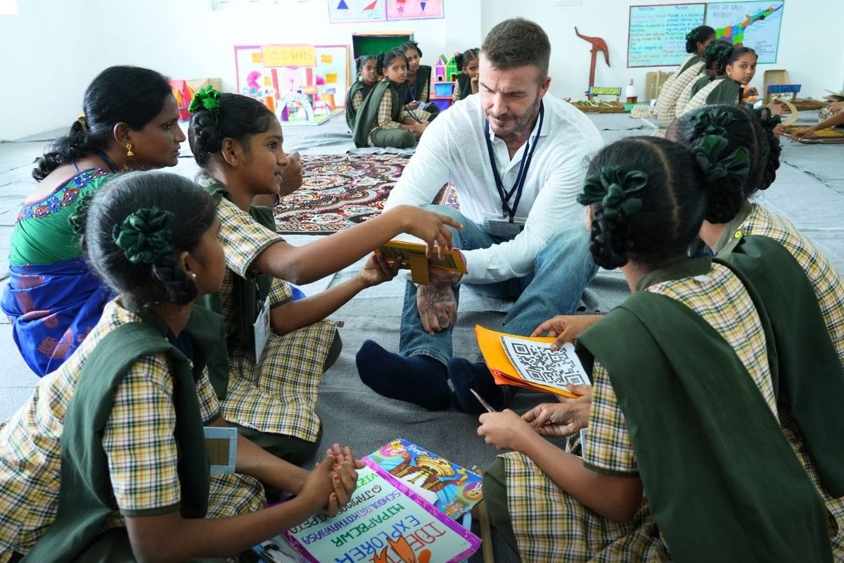 Students sharing learning materials during a classroom session